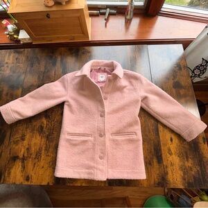 Gap Faux Wool Kids Pink Winter Jacket Size Small